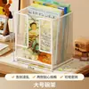 Caixa de armazenamento para livros ilustrados, estante de mesa para crianças, organizador de livros, estante de leitura graduada em inglês Oxford Tree