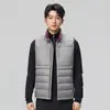 Chaleco de Plumas para Hombre 2025 Otoño e Invierno Nueva Moda Ropa de Moda Chaqueta para Hombre Chaleco Cálido y a Prueba de Frío Chaleco