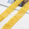 Brincos de renda de poliéster de 2,5 cm, decoração de travesseiro, acessórios de roupas, cachecol, toalha de mesa, cobertor de sofá, borla, borda