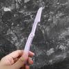 Navaja de afeitar para cejas plegable de seguridad de un solo paquete con red protectora antiarañazos, cuchilla de afeitar para principiantes