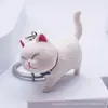 Llavero de Gato Realista Más Vendido Transfronterizo Dibujo Animado Lindo Mascota Muñeca Colgante Llavero Decoración de Bolso Regalo Al Por Mayor