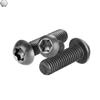Tornillos para Máquina de Acero al Carbono Endurecido Din7985Tx Cabeza Redonda Ranurada Antirrobo Cabeza Plana Tornillos Negros Zincados Negros