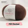 Comercio exterior hilo de mohair de bebé sudafricano para tejer a mano ganchillo DIY hilo fino hilo de mohair de seda ovillo de caballito de mar venta al por mayor