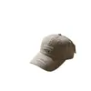 Boné de Baseball de Algodão Lavado Estilo Americano para Mulheres, Proteção Solar ao Ar Livre, Aba Curva, Letras Bordadas, Casual Versátil Novo Estilo