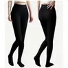 Meia-calça fina falsa transpassada para mulheres, tamanho extra grande, entrepernas de peça única, forrada com fleece, espessa, quente, com aparência de pele, leggings com efeito perna nua