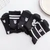 Calcetines Dongdaemun de Corea del Sur de Alta Elasticidad con Dibujos Animados de Media Pantorrilla para Hombres y Mujeres Cabeza de Ratón Blanca y Negra Calcetines Deportivos Versátiles