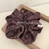 Goma para el pelo de satén con forma de corazón, estilo coreano, sencilla, con un toque de alta gama, versátil, para coleta, accesorio para el pelo