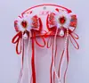 Horquilla Roja de Año Nuevo Estilo Chino para Niños, Adorno para el Cabello de Año Nuevo para Niñas, Accesorios para el Cabello Hanfu Estilo Antiguo, Horquilla con Borla para Niñas Pequeñas