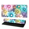 Fábrica de Origem Pintura Fluida Floral Colorida Tapete de Mesa Grande Antiderrapante Espuma de Borracha Natural Mouse Pad Atacado Transfronteiriço