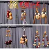 Sonajeros de Semillas y Cáscaras de Frutas, Manualidades Artísticas, Carrillones de Viento Hechos a Mano, Colgantes de Frutas para Plantas, Adornos Colgantes para Mochilas y Coches