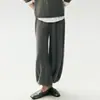 Calça pantalona de tricô de cashmere de cintura alta para mulheres, novo estilo outono/inverno, com punhos elásticos, macia e confortável, efeito emagrecedor, casual e exalando uma vibe luxuosa e sofisticada
