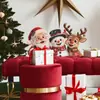 Fun-b362 Papá Noel Ciervo Muñeco de Nieve Pintado Decoración Embellecimiento de Pared de Dormitorio Sala de Estar Pegatinas de Pared