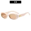 Gafas de Sol Ovaladas Retro Estilo Europeo y Americano para Fotografía Callejera al Aire Libre Nueva Moda Chica Popular Protección Solar Ciclismo Gafas de Sol Transfronterizas