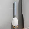 Modelo Nuevo Original Patentado Pato de Dibujos Animados de Buceo Cepillo de Inodoro de Silicona con Base Juego de Limpieza para Uso en Baño del Hogar