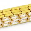 Cadena de Garra de Zircón Denso Vertical Rectangular Cadena de Cobre Full Diamond Hecha a Mano Cadena para Uñas Joyería de Diamante Zapatos Bolsa Accesorios de Ropa