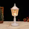 Adornos navideños, lámpara de mesa hexagonal luminosa con inyección de agua, luz nocturna, adornos creativos, regalos navideños.