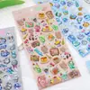 Pegatinas de animales lindos tipo caramelo de cristal, 3D en relieve, hechas a mano, educativas, para niños, adecuadas para álbumes de recortes y fundas de teléfono