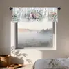 Cortinas de Ventana, Cortinas de Puerta, Cortinas de Café, Cortinas a Prueba de Polvo para Gabinete de Fregadero de Cocina con Diseño de Margarita Silvestre de País de Amazon Transfronterizo