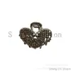 Pinza para el pelo de flor de perla sintética de aleación para mujer, tamaño mediano, Pinza para el pelo con forma de corazón para mujer, Pinza simple para coleta media, Venta al por mayor