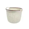 Cesto Redondo Vazado para Armazenamento de Diversos, Cesto para Armazenamento de Itens Domésticos de Limpeza, Cesto para Roupa Suja, Fabricante de Cesto de Armazenamento de Rattan Plástico
