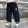 Roupas infantis primavera e outono jeans para meninos estilo coreano menino pequeno versátil solto calças banana calças de bebê comércio exterior