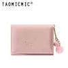 Yue Qiankai Nuevo Gato Jingle Cartera Corta para Mujer Fresca 70% de Descuento Dibujos Animados Estudiante Linda Billetera para Monedas