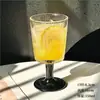 Copa de Vidrio de Alto Aspecto con Rayas Verticales, Vaso para Jugo, Vaso para Bebidas, Taza de Café, Copa para Helado, Copa de Vino Tinto, Copa de Vino de Frutas