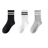 Calcetines para mujer para combinar con pantalones de tiburón, forrados de felpa para otoño e invierno, engrosados, calcetines largos cálidos, calcetines deportivos blancos de rizo hasta la mitad de la pantorrilla para invierno