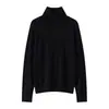 Suéter Pulóver para Mujer de Lana Merino 100% Hilo Fino Ultra Fino con Mangas Raglán, Doble Capa Engrosada, Cuello Alto