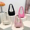 Llegada Nueva 2024 Estilo Occidental Nubes de Verano Bolso para Mujer Estilo Coreano Moderno Cuadros Plisado Bolso de Mano Hombro Único Burbuja Bolso para Mujer