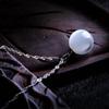 Temperamento feminino versão coreana moda OL gota de água branco opala pingente colar banhado a prata colar feminino fabricantes atacado