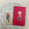 Amuleto de cinabrio pintado a mano del Monte Mao, con Zhong Kui y la Casa del Tesoro Wenchang, ofreciendo protección y paz, con diseño de costumbres populares chinas tradicionales, pegatina para funda de teléfono