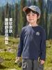 Camiseta de Manga Larga para Niños Estilo Europeo Derecho Primavera y Otoño 2026 Nueva Prenda Superior para Niños Medianos y Grandes Ropa Interior Ropa para Niños Ropa de Otoño para Bebés