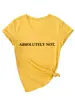 Absolutamente No Amazon Wish Estación Independiente Casual Simple Camiseta de Manga Corta con Cuello en V para Mujer Base Exportación