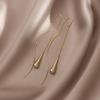 Nuevos Aretes Colgantes Estilo Coreano Borla Larga Exportación Aliexpress Venta Caliente Aretes de Gancho para la Oreja Aretes Mayoreo en Stock