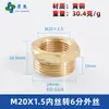 Adaptador de manómetro de cobre puro, reductor con roscas internas y externas M5M6M8M10M12M14*1.5M16 G1/4