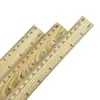 Suministro directo al por mayor del fabricante regla de madera 15/20/30cm regla de escala simple doble regla de papelería para aprendizaje estudiantil