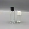 Frasco de perfume de alta qualidade de 30ml, tampa plástica colorida, frasco de perfume portátil, frasco de vidro vazio, frasco para cosméticos