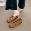 Zapatos Mary Jane Estilo Coreano para Mujer 2026 Nuevo Primavera Franceses Versátiles Retro Punta Cuadrada Cómodos de Correa Única