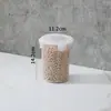Frasco Sellado para Alimentos Frasco Grande de Plástico Transparente para Comida de Gato Frasco para Leche en Polvo Caja de Almacenamiento de Granos para Cocina Frasco de Almacenamiento