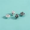 Acessórios de Prata Esterlina S925 Padrão Dobrável Contas Espaçadoras de Disco Voador Pulseira Contas Soltas Pulseira de Cristal com Contas Feitas à Mão Acessórios