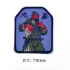 Una generación de Guan Gong leal a los soldados que luchan marca de tejido bordado insignia tela ropa accesorios para mochilas de exterior marca de tejido