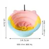 Tigela Dobrável para Pet com Orelha de Gato Tigela de Silicone Tigela Alimentadora Lenta Tigela Portátil para Gato Cachorro Alimentação Bebedouro com Ventosa Tigela para Cachorro