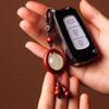 Anillo de Correr de Sándalo Anillo Tejido Colgante para Llave de Coche Bolso de Teléfono Móvil Cuentas Luminosas Joyería Colgante Retro Colgante de Sándalo Ziguang para Hombres y Mujeres