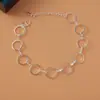 Pulsera de Plata para Estudiantes que Conserva el Color para Mujer, Pulsera Sencilla, Joyería Estilo Coreano de Estrella y Mariposa, Fabricante de Regalos de Moda, Comercio Exterior