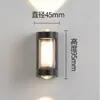 Lámpara de Pared para Exterior para Patio de Villa, Estilo Sencillo para Poste de Puerta de Entrada, Pasillo Exterior, Vestíbulo, Terraza, Lámpara de Pared Hecha de Aluminio Fundido a Presión