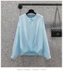 Camisa de manga larga con cuello en V, elegante, holgada y ajustada, estilo comercio exterior japonés y coreano, otoño 2021, para mujer