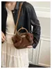 Bolso de Hombro Individual de Felpa Estilo Coreano Nicho para Mujer Otoño 2026 Nuevo Bolso Esponjoso Elegante para Teléfono Bolso Cruzado para el Trabajo