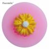 Molde de Silicona Líquida Tridimensional de Rosa para Pastel de Fondant, Moldes de Silicona para Jabón con Formas de Flores Variadas, Mini Creativo