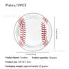 Novo Tema de Baseball Descartável Festa Estilo Esportivo Suprimentos Copos de Papel Guardanapos de Papel Toalha de Mesa Bandeira Talheres Conjunto Arranjo
